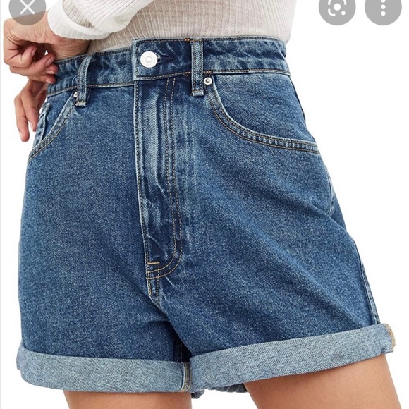 ZARA - Blue denim shorts - Picture 1 of 8